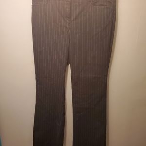 New York & Company Black Pin Stripe Pants Women 14
